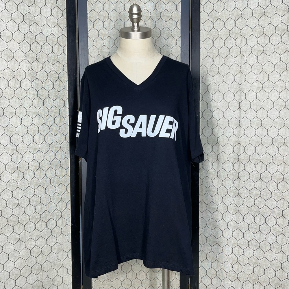 Nine Line Apparel Sig Sauer Women’s V-Neck Short Sleeve T-Shirt